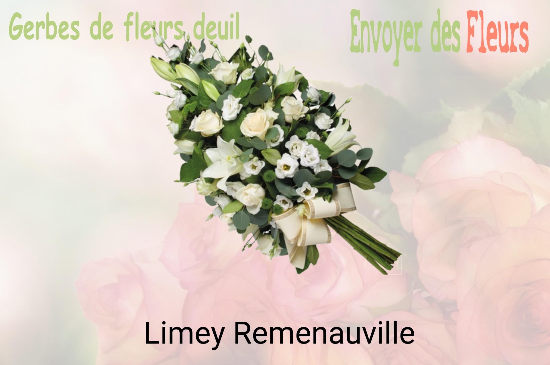Gerbe de fleurs de deuil livrée à Limey-Remenauville